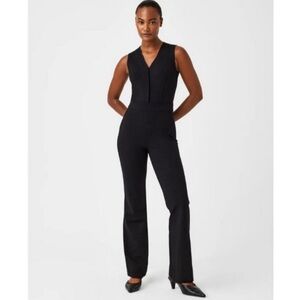 Spanx Elegant Black Sleeveless Jumpsuit size Large